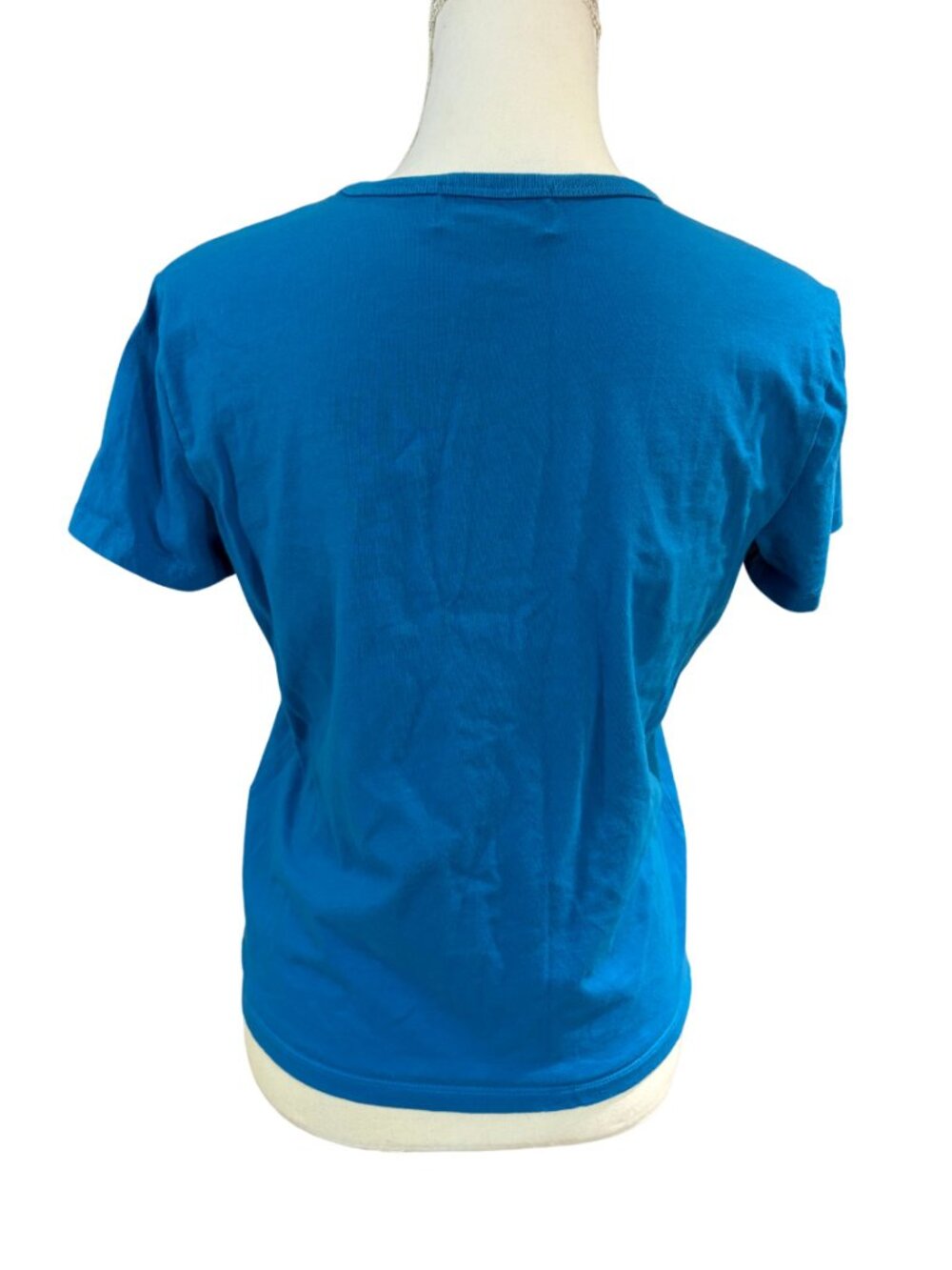 Ralph Lauren - Lauren Active Womens Blue Sz M Cotton T-Shirt 90'S y2k (SKU: 45W) - Picture 5 of 11